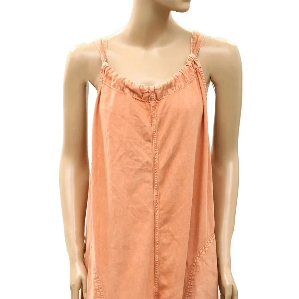 Free People We The Free Freebird Jumpsuit Dress Wide Leg Cotton Cozy S 288975